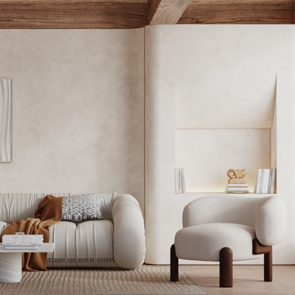 MODERN-cream-wooden-armchair
