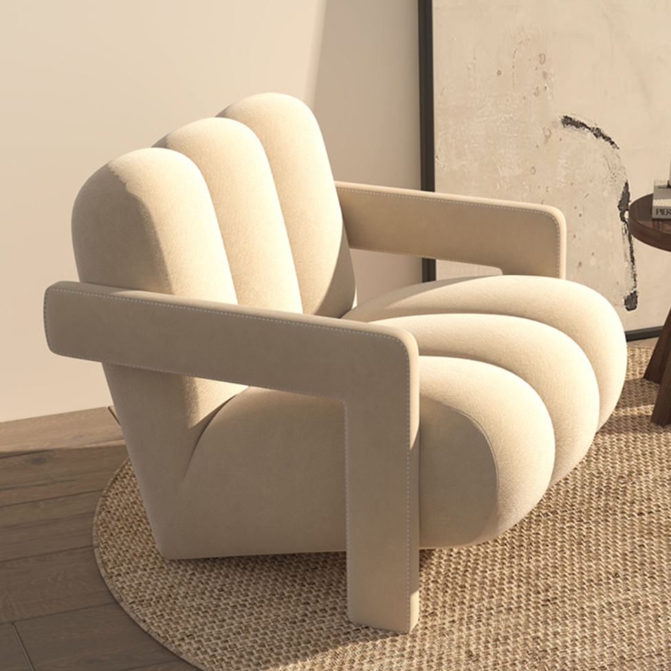 large designer armchair