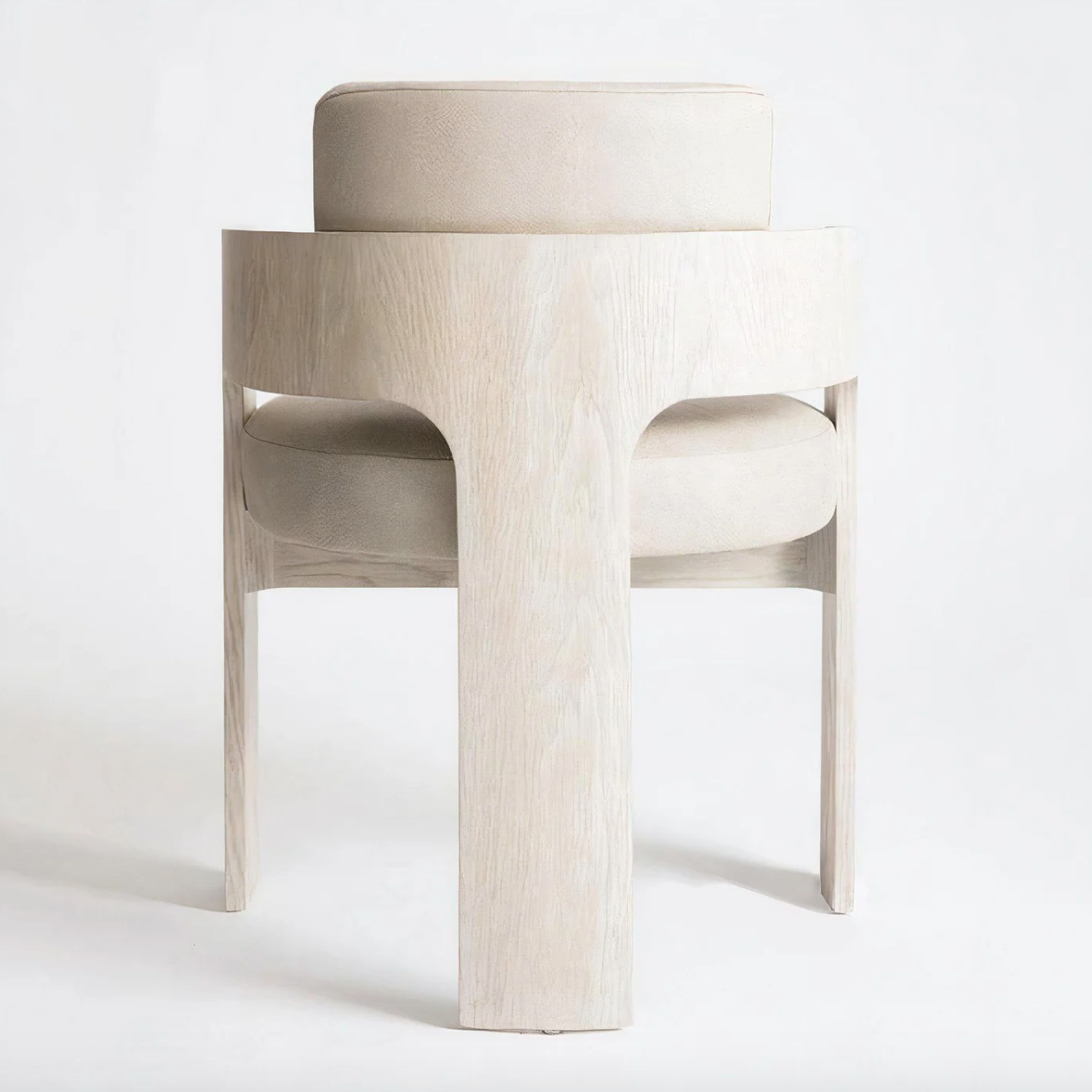 modern curved back chair