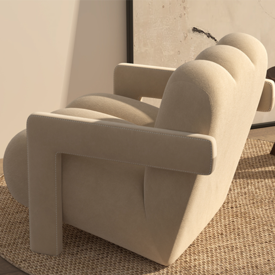 large designer armchair