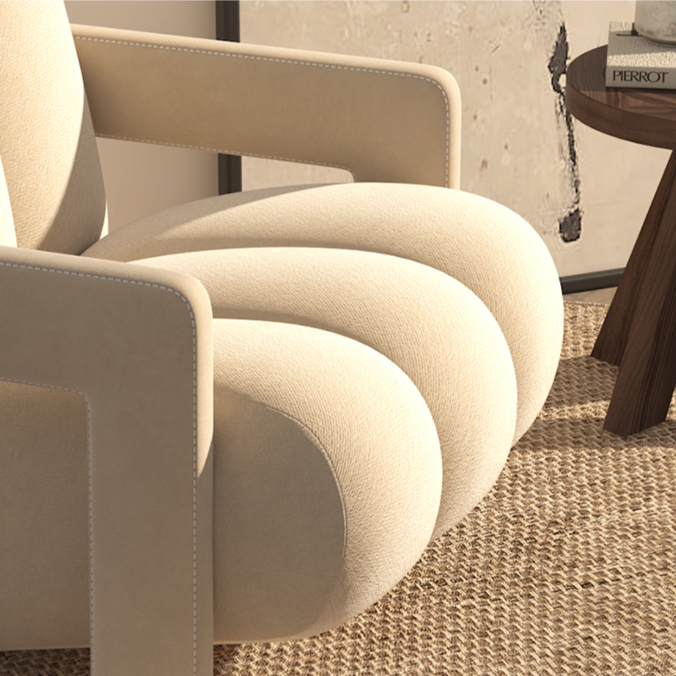 large designer armchair