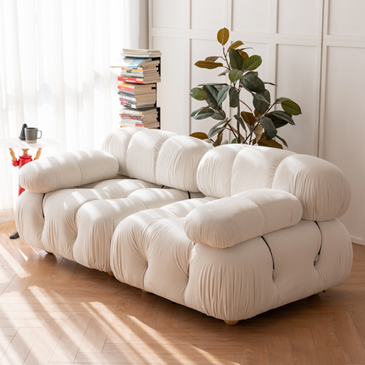 modern velvet sofa