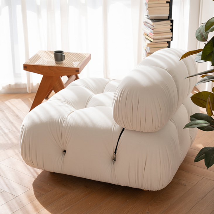 modern velvet sofa