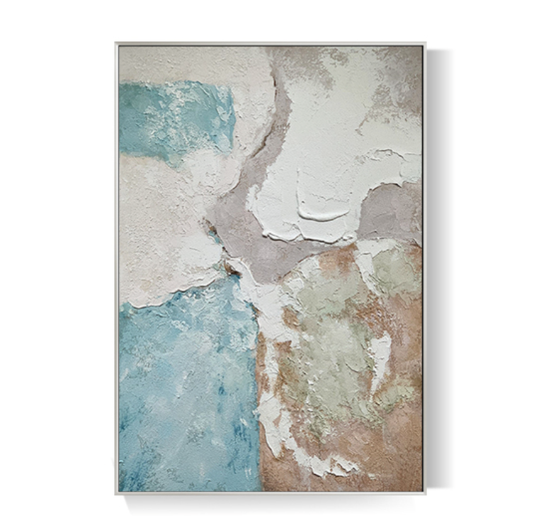Earthy Aqua Painting