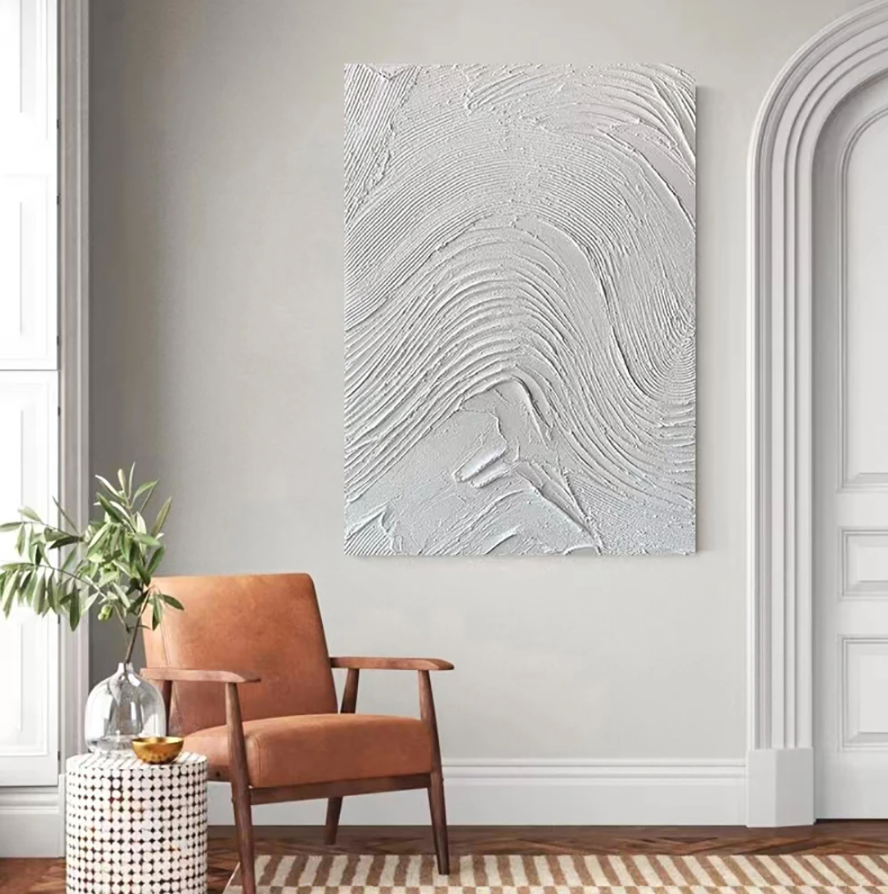 White Waves Painting
