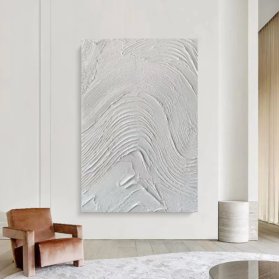 White Waves Painting