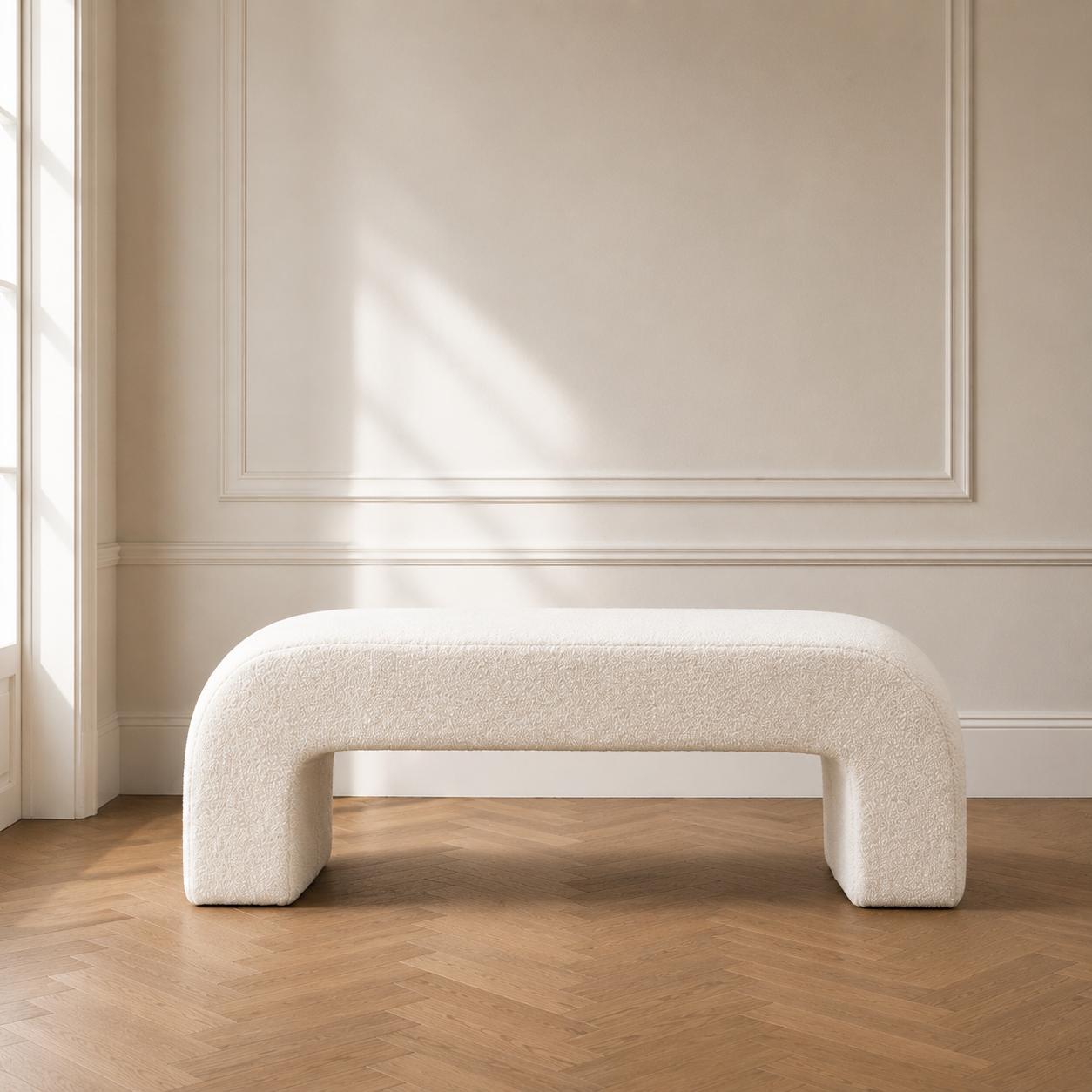 george bench soft teddy boucle furniture modern luxury elite home decor 
