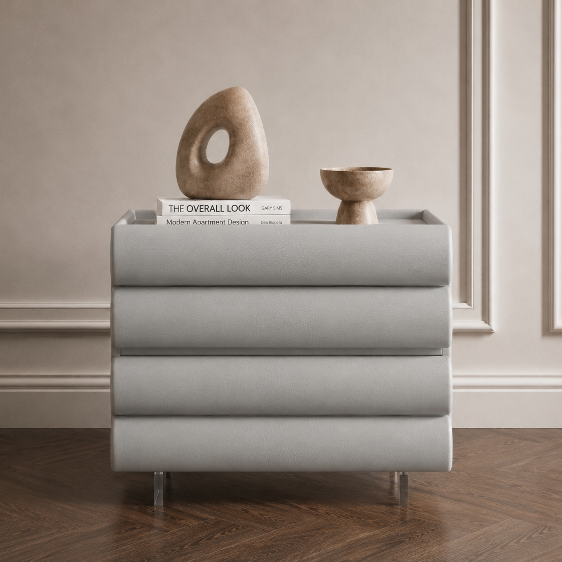 lila side table night stand luxury modern furniture grey