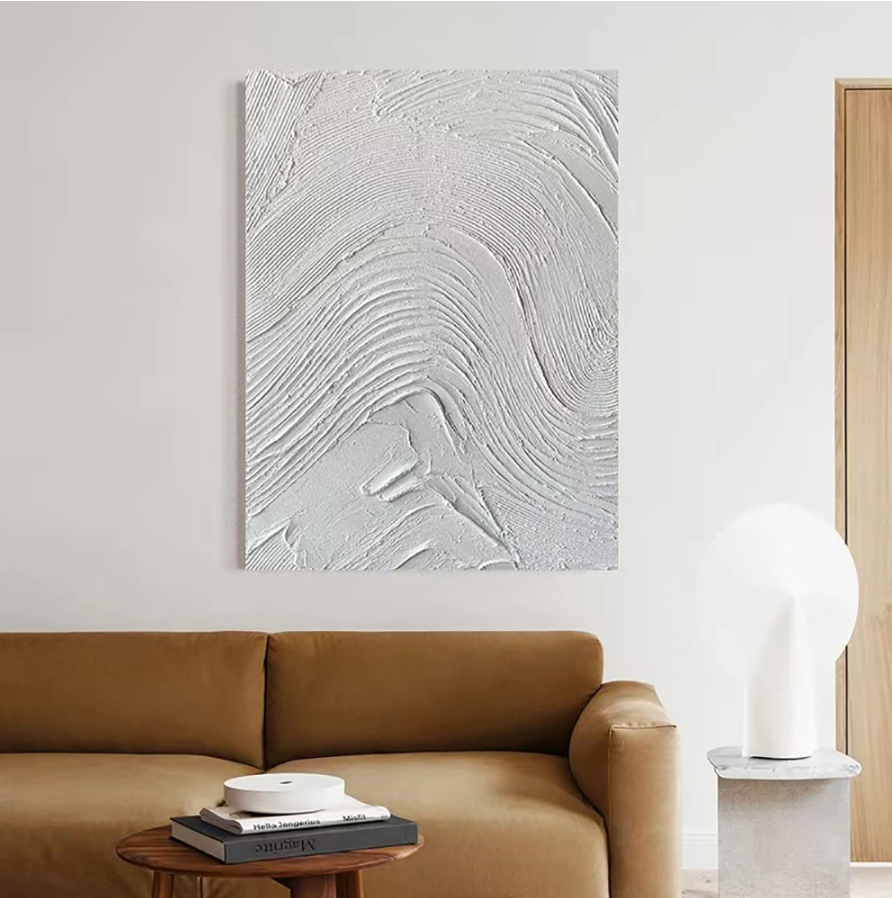 White Waves Painting